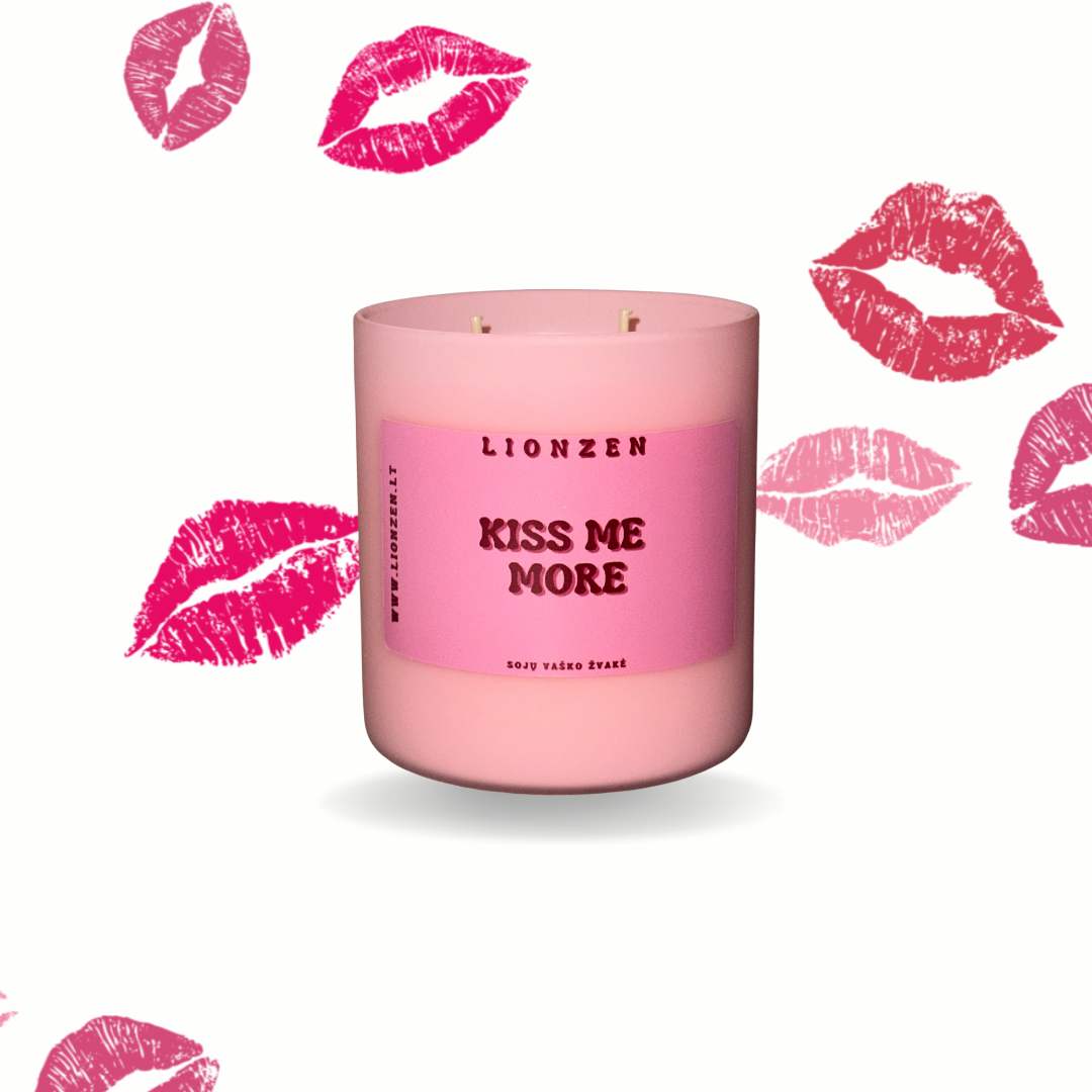 Sojų vaško žvakė - Kiss Me More