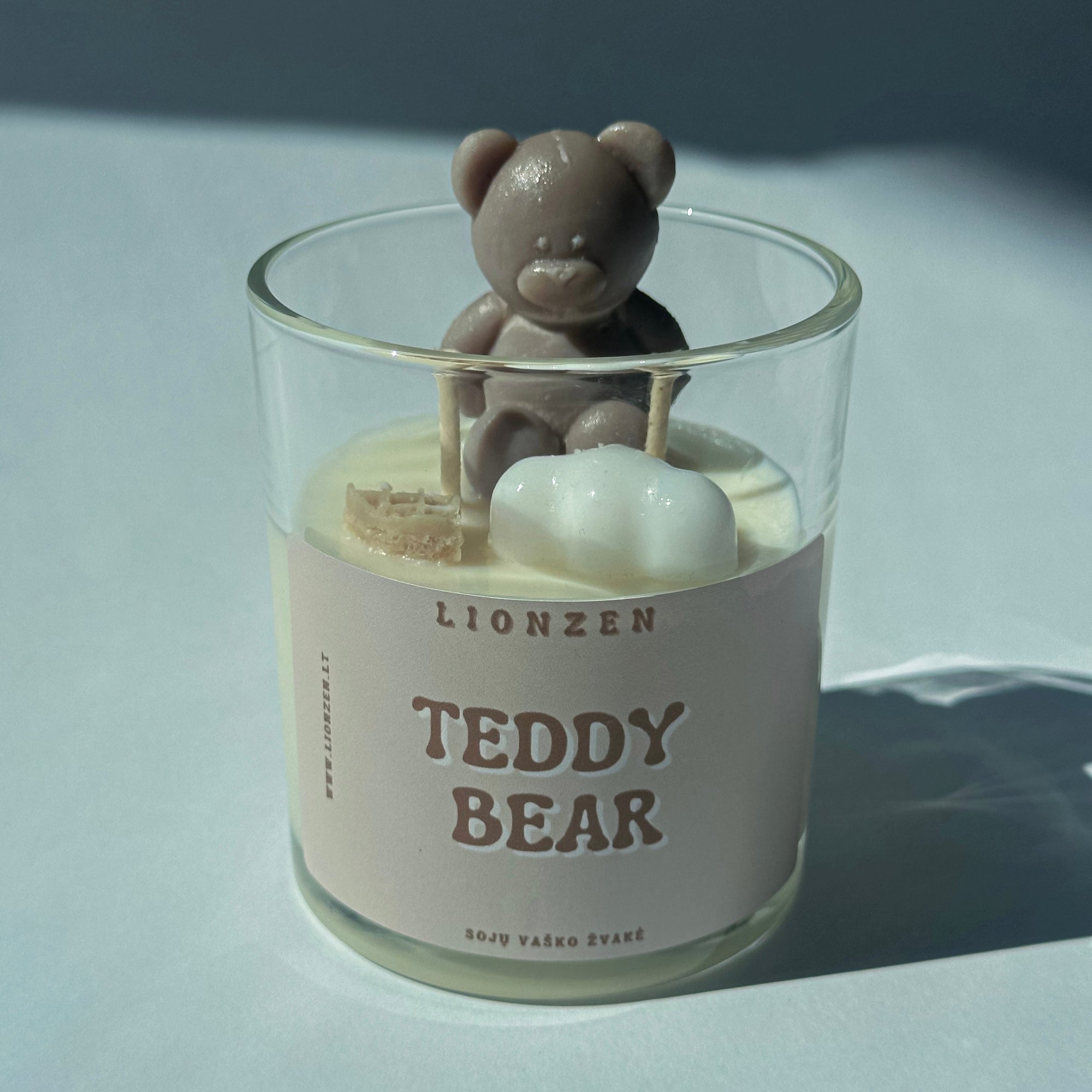Sojų vaško žvakė - Teddy Bear